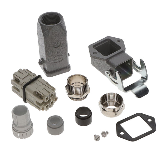 HARTING 10200040003 Han-Kit® Top-Hood, Side-Base 4+Ground