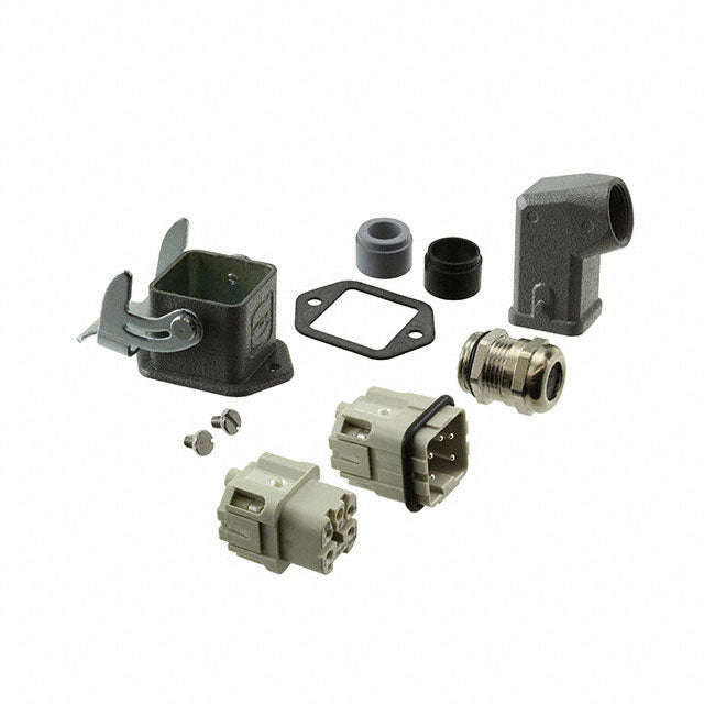 HARTING 10200040005 Han-Kit® Side-Hood, Bottom-Base 4+Ground