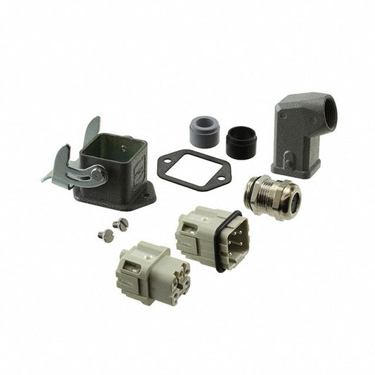 HARTING 10200040005 Han-Kit® Side-Hood, Bottom-Base 4+Ground