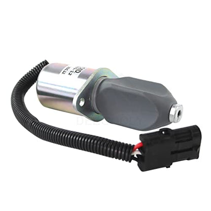 DEEGOOLY SA-3665-12 1753ES-12A6UC3B1S1 - Solenoide de parada de combustible de 12 V para arrancador Cummins Yanmar Kubota Synchro, 3 meses de garantía