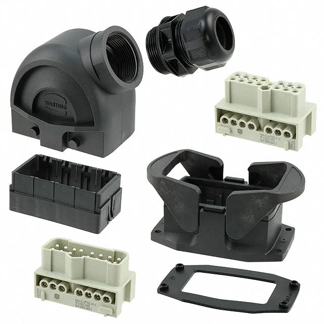 HARTING 10410000003 Han-Eco® Side-Hood, Bottom-Base 14+Ground