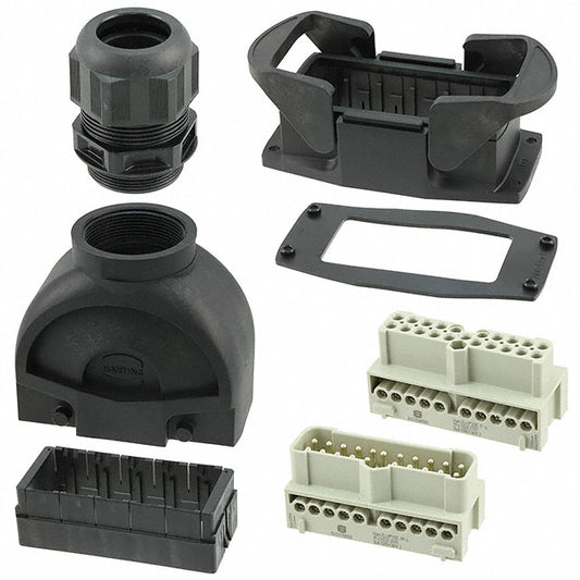 HARTING 10410000006 Han-Eco® Top-Hood, Bottom-Base 20+Ground