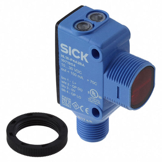 SICK, Inc. 1071954 H18 Sure Sense Retroreflectivo 1.181" ~ 196.850" (30mm ~ 5m) 500µs IP67, IP69K