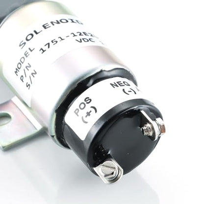 1751-12E2U1B1 - Solenoide de apagado de combustible SA-4984-12 1751-12E2U1B1S repuesto para Woodward 2001 2003 Genie Lift GN77402 GS2668RT GS2669RT GS3268RT GS33RT GS3RT 66RT GSGSGSGS3384 Solenoide de