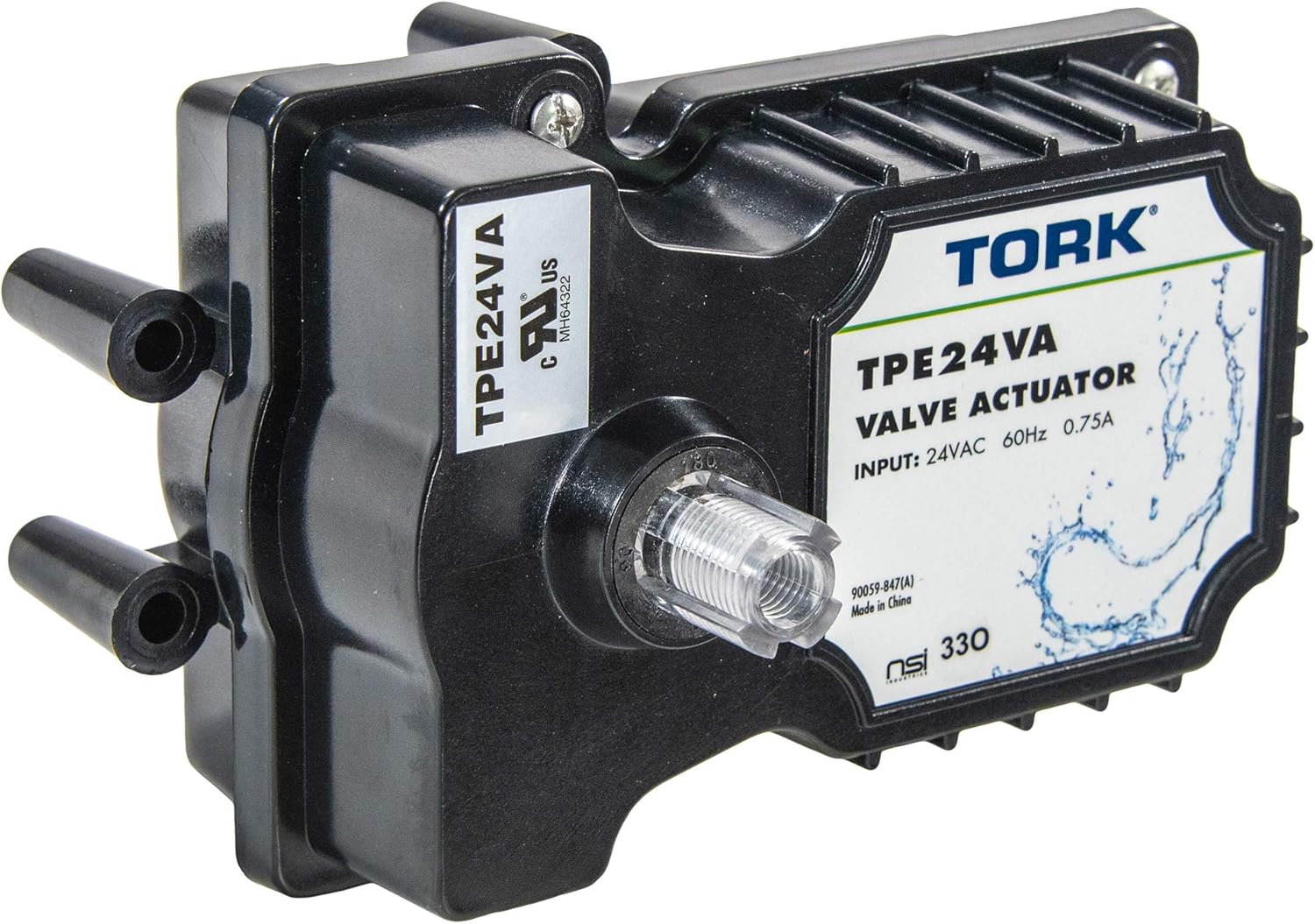 TORK TPE24VA - Actuador de válvula auténtico de 24 voltios, compatible con todos los sistemas de control de 24 VCA, para piscinas, spa, equipos solares, aprobado por UL para seguridad