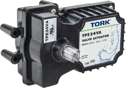 TORK TPE24VA - Actuador de válvula auténtico de 24 voltios, compatible con todos los sistemas de control de 24 VCA, para piscinas, spa, equipos solares, aprobado por UL para seguridad