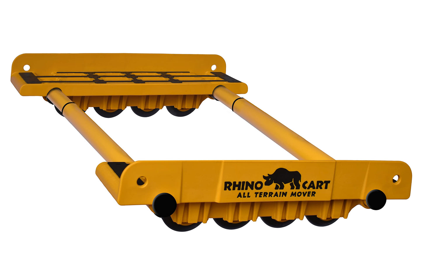 Rhino Cart All Terrain Mover - Carro rodante móvil todo terreno para aparatos pesados, muebles y manejo de materiales de construcción con capacidad de carga de 2,000 libras, ocho ruedas de uretano