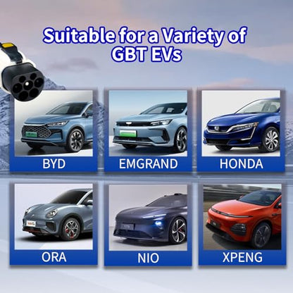 Conector de cargador EV Tipo 1 a GBT Adaptador de carga de vehículos eléctricos SAE j1772 a GBT EV Adaptador de carga