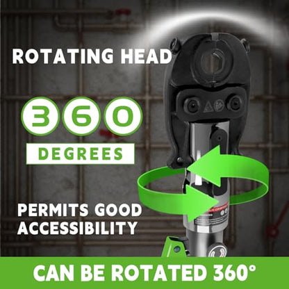 AMZCNC ProPress Tool - Accesorios de tubo de cobre hidráulica para prensar tubos de cobre con mordazas de 1/2 pulgadas, 3/4 pulgadas y 1 pulgada, pinzas de prensado de tubos de cobre, adecuado para