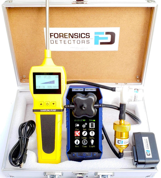 Analizador de combustión residencial de Forensics | Analizador de gases de combustión | CO, O2, COAF y EA | Filtros de trampa de agua, partículas y NOx | Pantalla a color, gráficos, registro de datos