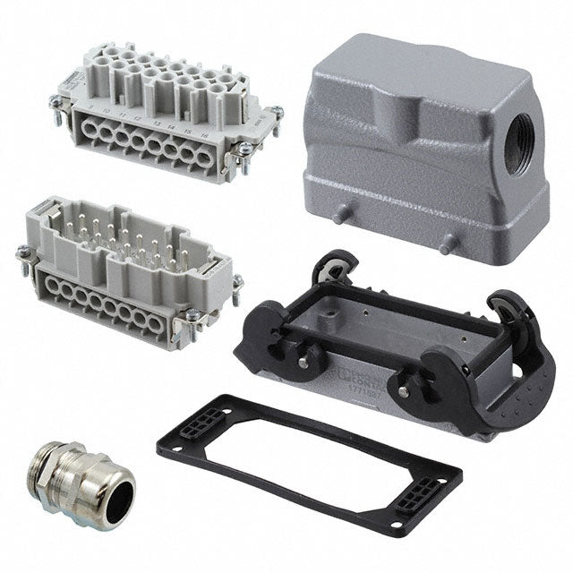 Phoenix Contact 1409736 HEAVYCON® Side-Hood, Bottom-Base 16+Ground