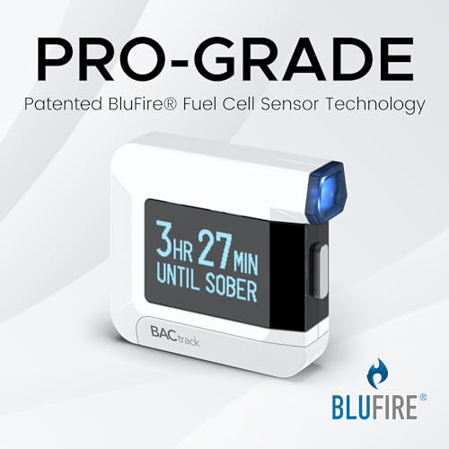 Alcoholímetro BACtrack C8 | Precisión de grado profesional | Conectividad inalámbrica opcional para Apple iPhone, Google y dispositivos Android Smartphone Samsung | Apple HealthKit Integration, color blanco
