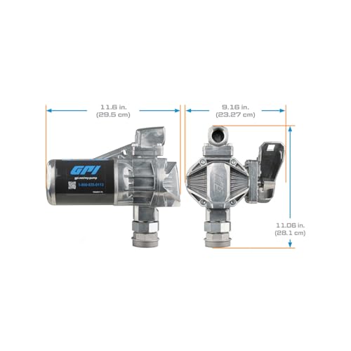 GPI - Bomba de transferencia de combustible G20, solo bomba, 20 GPM, 12 voltios (162000-01)