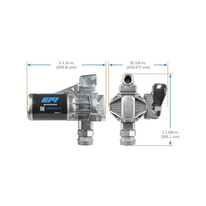 GPI - Bomba de transferencia de combustible G20, solo bomba, 20 GPM, 12 voltios (162000-01)