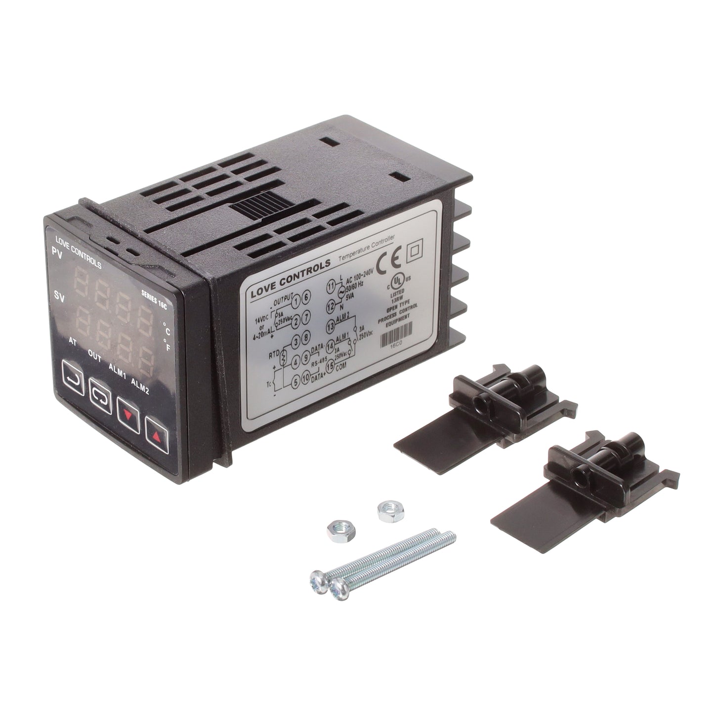 Dwyer 16C-5 16C Temperature Controller (RTD, Type B, E, J, K, L, R, S, T, U) -200°C ~ 1800°C