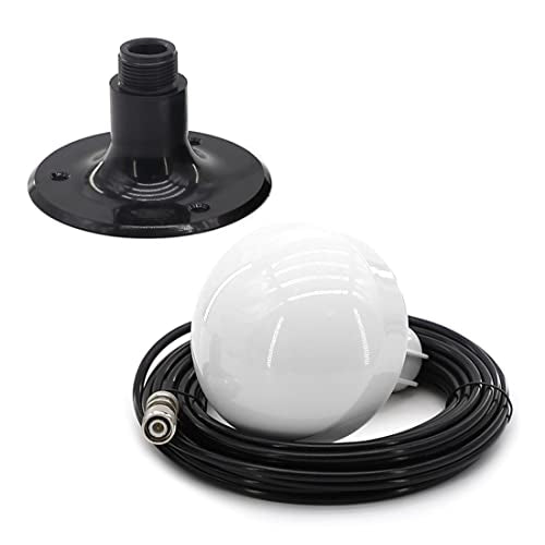 Antena GPS marina reemplazo de antena para Garmin GPSMAP GDU GNC NavTalk Pilot StreetPilot AIS barco navegación receptor Fishfinder Sounder+cable de 26 pies conector TNC adaptador BNC+base de