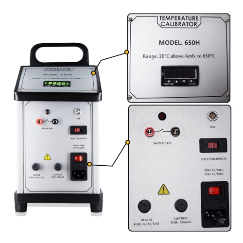 Ace Instruments Calibradores de temperatura de bloque seco AI-DBC junto con certificado de calibración