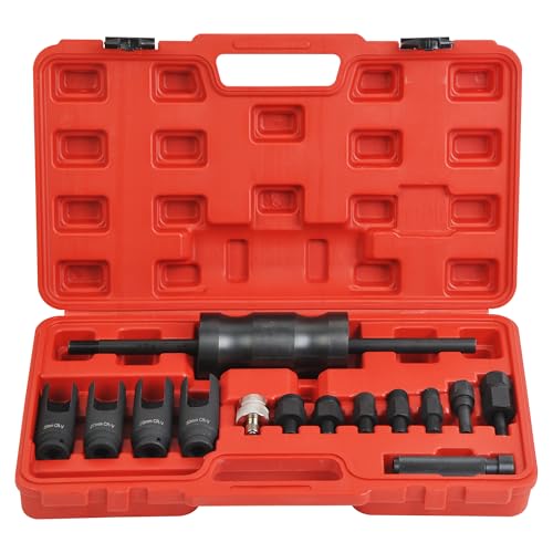 Extractor de inyector diesel y adaptador de carril común Kit de eliminación de martillo deslizante