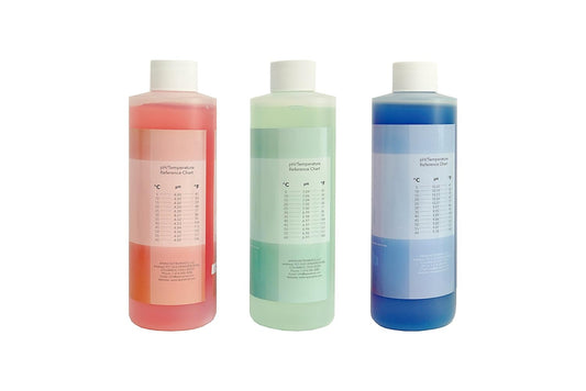 Apera Instruments, LLC-AI1104 Kit de solución tampón de calibración de pH de 16 onzas (pH 4.00, 7.00 y 10.01), más solución de almacenamiento 3M KCL y CalBox