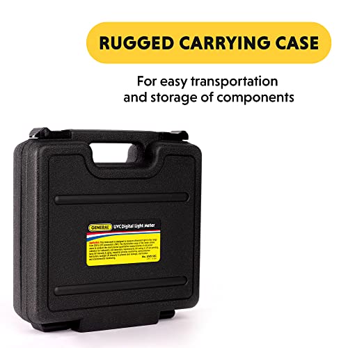 General Tools Medidor de luz ultravioleta UVC digital UV512C, 220 a 270 nM