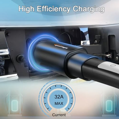 para NACS a GB/T Adaptador de carga de vehículo eléctrico compatible con cargador de destino NACS, conector móvil, conector de pared