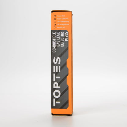 PT199 Detector de fugas de gas natural con alarma audible y visual, sniffer de gas portátil para localizar fuentes combustibles como metano, propano para el hogar (incluye batería x2), naranja