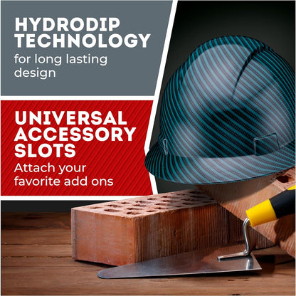 Acerpal Casco duro OSHA con diseño de fibra de carbono ventilada de ala completa con suspensión de 6 puntos (opciones 1)