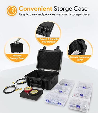 Kit de acoplamiento de prueba de presión hidráulica 70DC Adecuado para la mayoría de las excavadoras de la marca de Estados Unidos, europeas, japonesas, Suecia