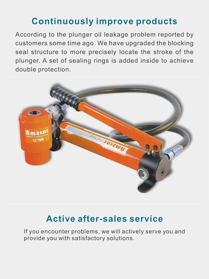 Kit de perforadora hidráulica de 15 toneladas de 1/2 pulgadas a 4 pulgadas, herramienta de perforadora manual con 10 troqueles (15T (1/2 "~ 4")