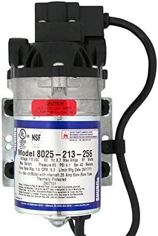 IPW Industries Inc -Shurflo - 8025-213-256 Bomba de diafragma con derivación - 115 voltios CA - 1.5 GPM