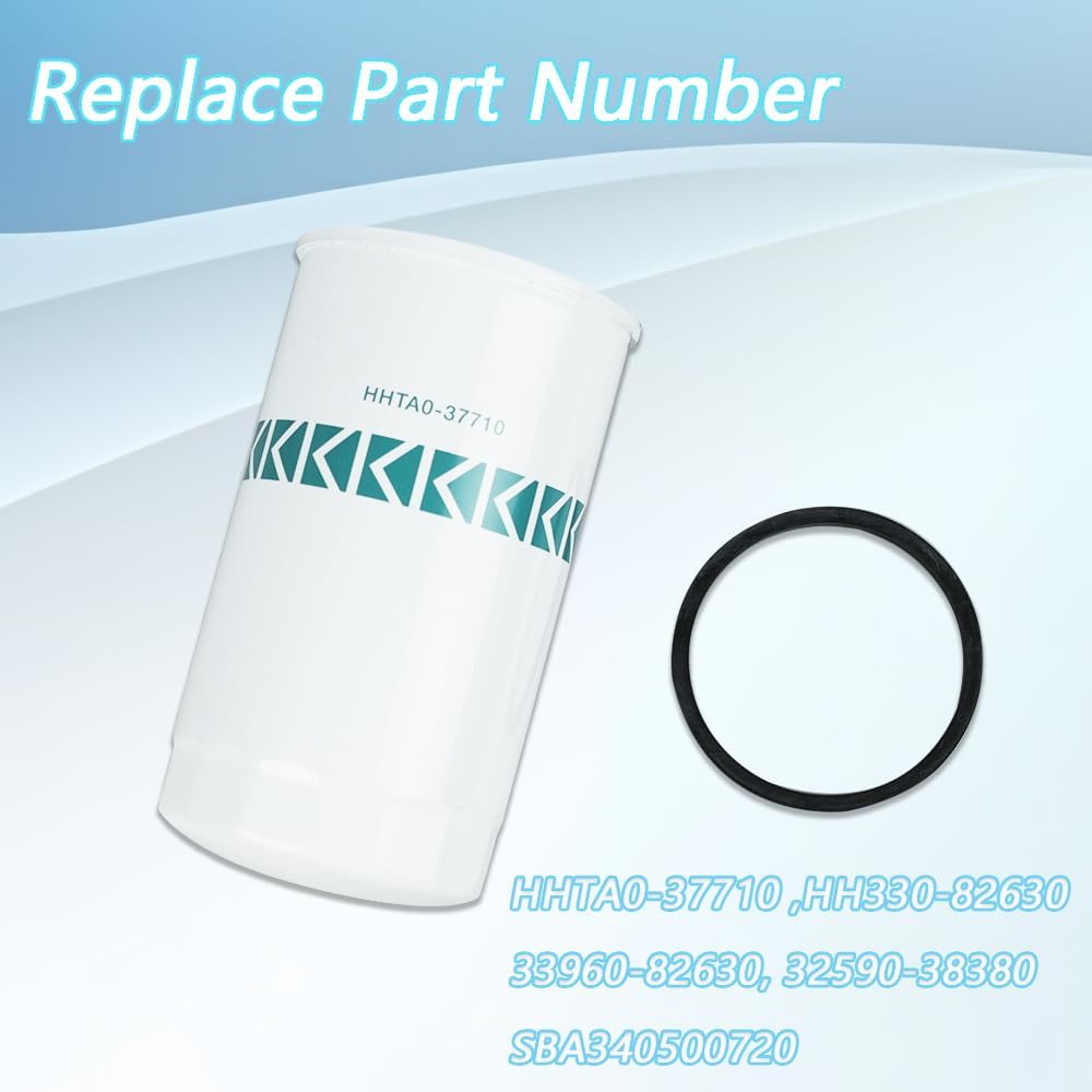 Filtro hidráulico HHTA0-37710 HC-37710-2 compatible con Kubota B, L, M, MX Series Compact Tractor B20 B21 L2900 L3130 M110DTC - M110FC MX5100DT MX5000SU reemplaza BT8488 3 960 - 82630