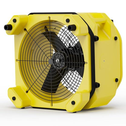 ALORAIR Air Mover - Secador de suelo con ventilador axial de 3000 CFM, secadora de alfombras industrial de alta velocidad, apilable, cadena de margarita, para restauración de daños por agua 	Zeus Extreme