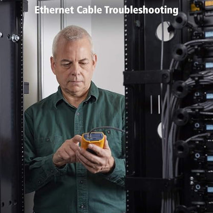 Fluke Networks MS-POE-KIT MicroScanner Copper Cable Verifier & PoE tester for RJ-rt Category 5-6A Ethernet Cables, Includes IntelliTone Pro 200 & Remote ID Kit
