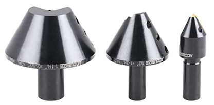accusizetools - 3 pcs/set avellanador cónico de carburo indexable Set 60 grados, 1/10,2 cm 1/5,1 cm 1 - 1/10,2 cm # 0046 - 0960