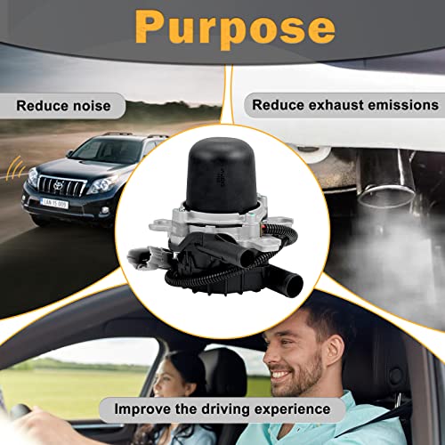 Bomba de inyección de aire secundaria 17610-0S010 compatible con Lexus LX570 2008-2013 Toyota Land Cruiser 2006-2012 Toyota Sequoia 2007-2013 Tundra Smog Pump Reemplazo # 1020023 AA (2 piezas) AA (2