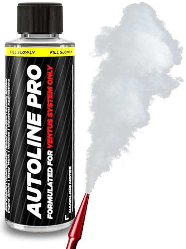 AutoLine Pro Ventus - Máquina de humo automotriz con batería de iones de litio integrada, compresor de aire, caudalímetro de tamaño de fuga, líquido de humo aprobado por OEM, tapones de tapa de cono VT01