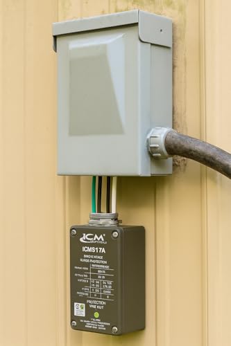 ICM517A Dispositivo de protección contra sobretensiones monofásico (SPD), NEMA tipo 4X cerrado tipo 2, protección contra sobretensiones para HVAC, motores, electrodomésticos, electrónica y