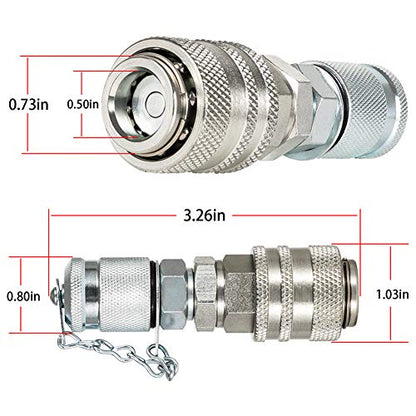 Kit de acoplamiento de prueba de presión hidráulica para acoplador Parker serie PD, caja de Caterpillar John Deere maquinaria de construcción