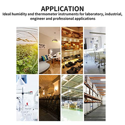 HT-86 Temperatura Digital y Humedad del Medidor Higrómetro Termómetro de Temperatura Húmeda de Temperatura y Medidor de Temperatura del Punto de Rocío, Punto de Rocío -50~60℃, Bulbo Húmedo -20~60℃