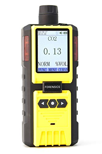 Analizador de dióxido de carbono para análisis de espacio de cabeza por FORENSICS | Analizador de embalaje de atmósfera modificada | Recarga USB | Registro de datos de computadora | Calibración rastreable NIST de EE. UU. | 0-100% CO2 | FD-600-HA-CO2