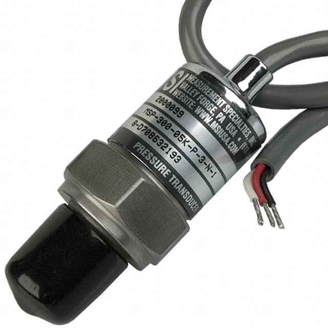 TE Connectivity Measurement Specialties M3031-000005-05KPG MSP300 Automatización industrial Manómetro ventilado Voltaje analógico Macho - 1/4" (6.35mm) NPT
