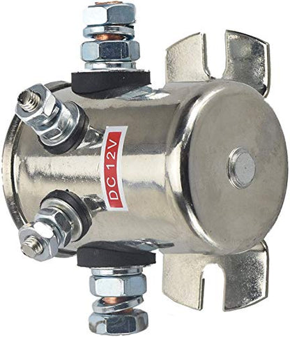 Relé solenoide de servicio continuo Max 300A niquelado para cabrestante, carritos de golf, marinos en modelos Rush E-Z-GO de maratón de gas con motores de 2 o 4 ciclos por Lucky Seven
