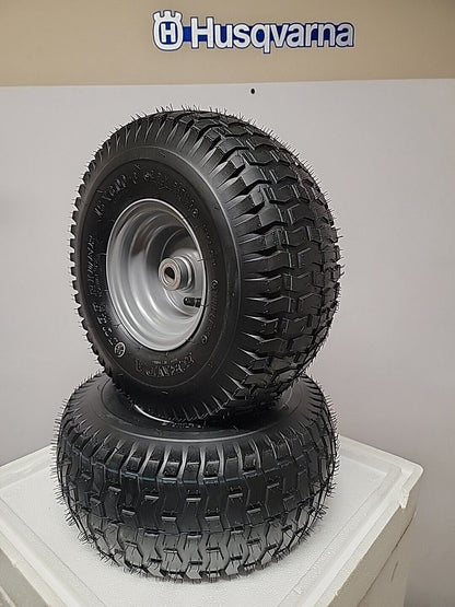 Juego de (2) llantas Husqvarna de 2 capas de 15 x 6,00-6, llantas Husqvarna AYP + otras