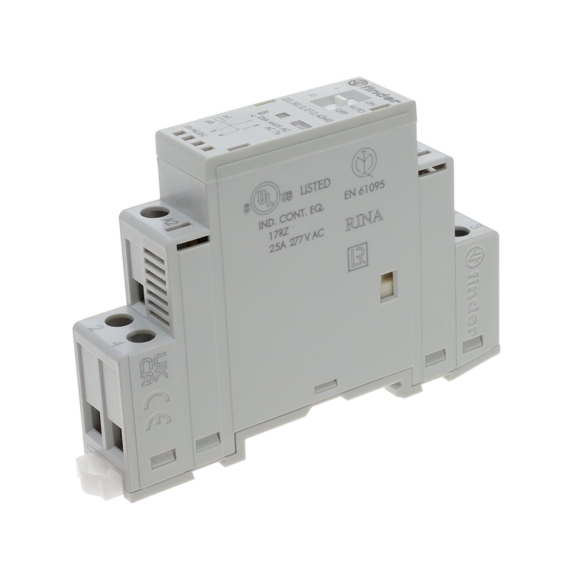 Finder Relays, Inc. 22.32.0.012.4340 22 Riel DIN 12VCA/CC