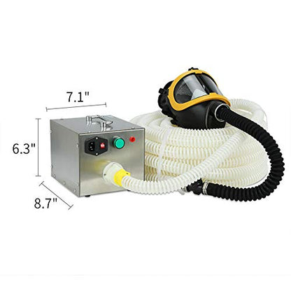 Sistema respirador purificador de aire de alta eficiencia (PAPR) con tubo de 66 pies de largo, kit de respirador de aire autocebante (tubo de 66 pies/65.6 ft)