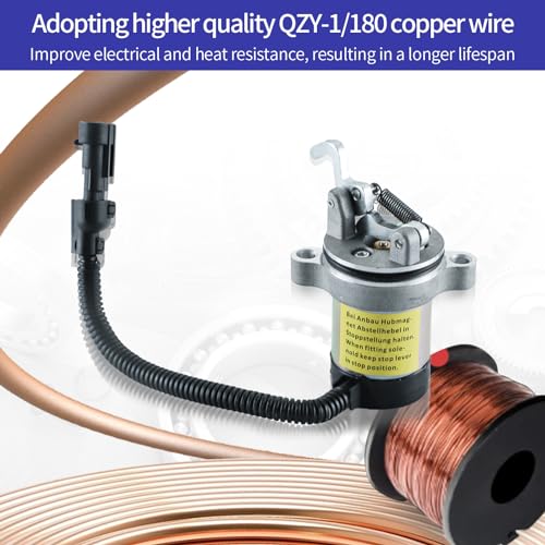 6686715 Solenoide de apagado de combustible 6680121 6688260 04272956 para motor Deutz F3L F3M F4L F4M 1011 2011 Bobcat A220 A300 442 864 863 87 3 88833 S250 T200 12VDC