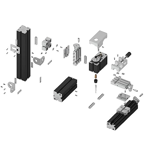 ZHRUI Mini fresadora de metal galvanizada, 36 W 20000 rpm, fresadora vertical en miniatura, herramienta para máquina de torno, para creador creativo