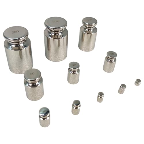 Juego de pesas de calibración PreAsion, grado F1, 1mg-5kg, kit de 28 piezas, pesas de acero inoxidable con caja de aleación de aluminio para educación en laboratorio - J251080FBA