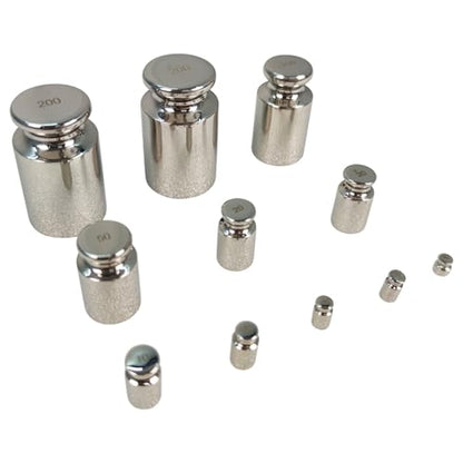 Juego de pesas de calibración PreAsion, grado F1, 1mg-5kg, kit de 28 piezas, pesas de acero inoxidable con caja de aleación de aluminio para educación en laboratorio - J251080FBA