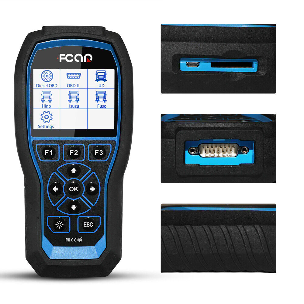 FCAR F506 Heavy Duty Truck OBD Scanner All Systems HD Diesel ABS SRS Diagnostic